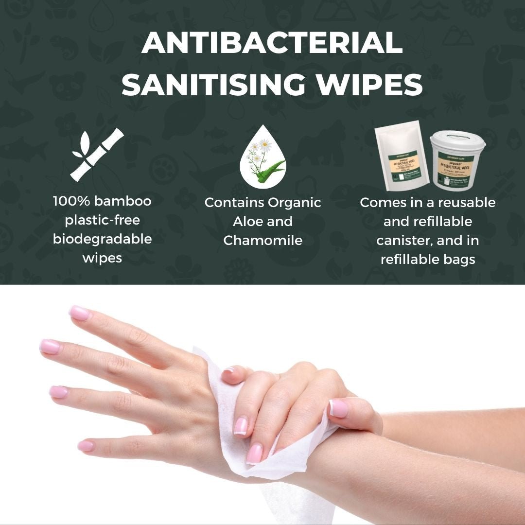 Bamboo Antibacterial Wipes |  4 Bucket