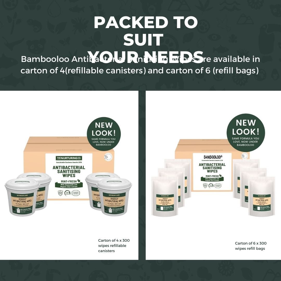 Bamboo Antibacterial Wipes |  4 Bucket